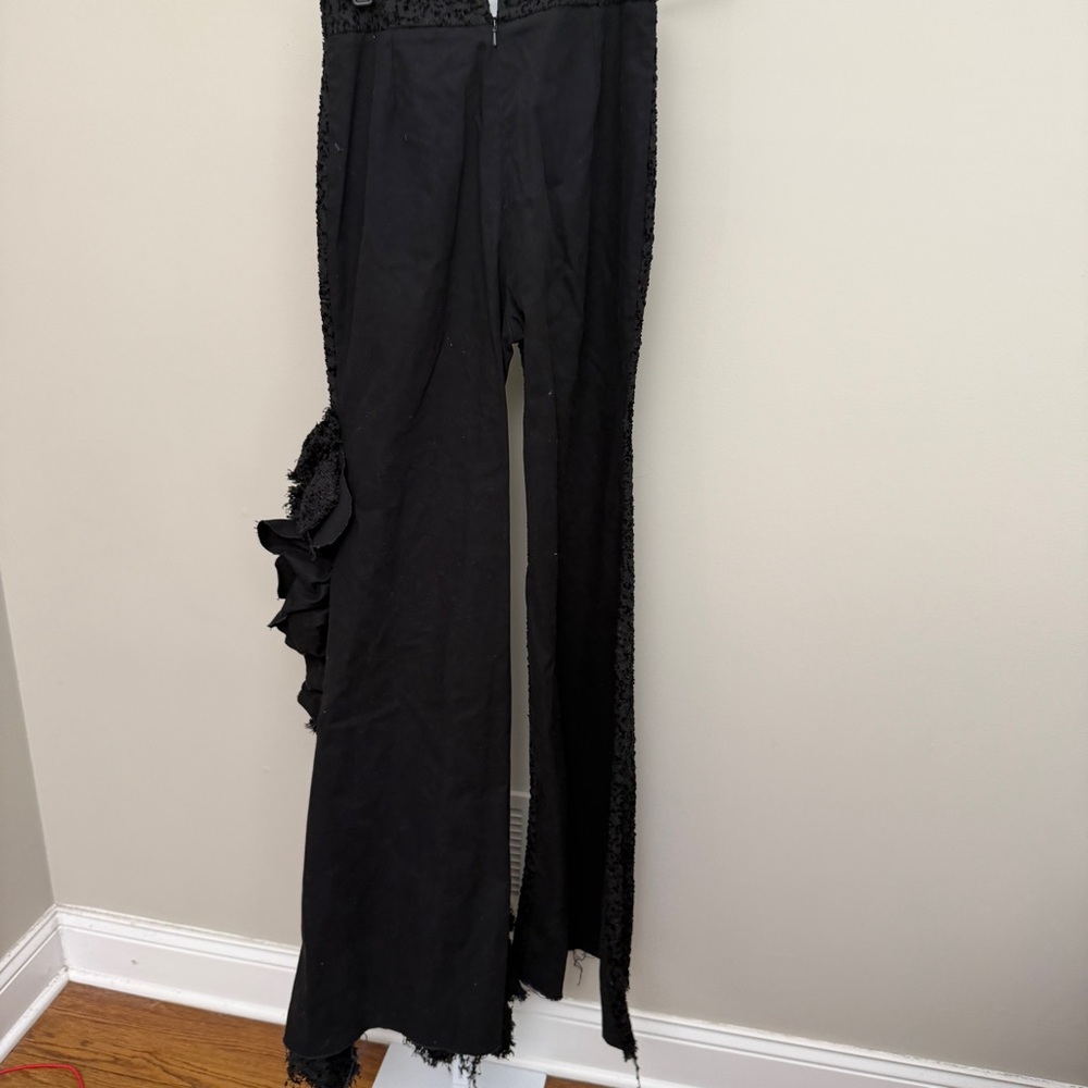 R.L.E. Black Women's Textured Wide-Leg Pants & cardigan Set size ~S - Picture 11 of 11